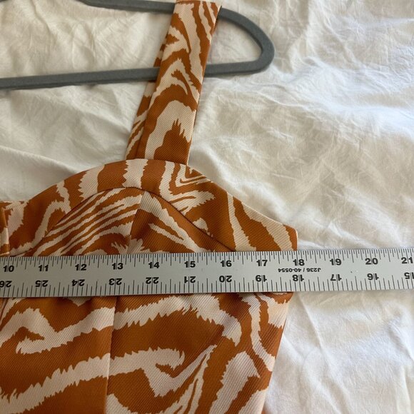 Anthropologie Zebra Stripe Tank M Button Front Casual Summer Sleeveless - Picture 6 of 7